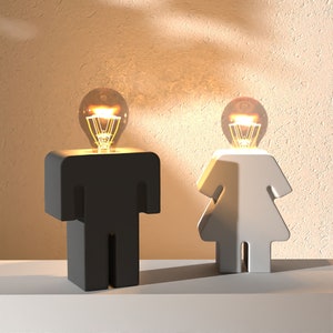 Character Shape Lampshade Silicone Mold: DIY Concrete Table Lamp Base