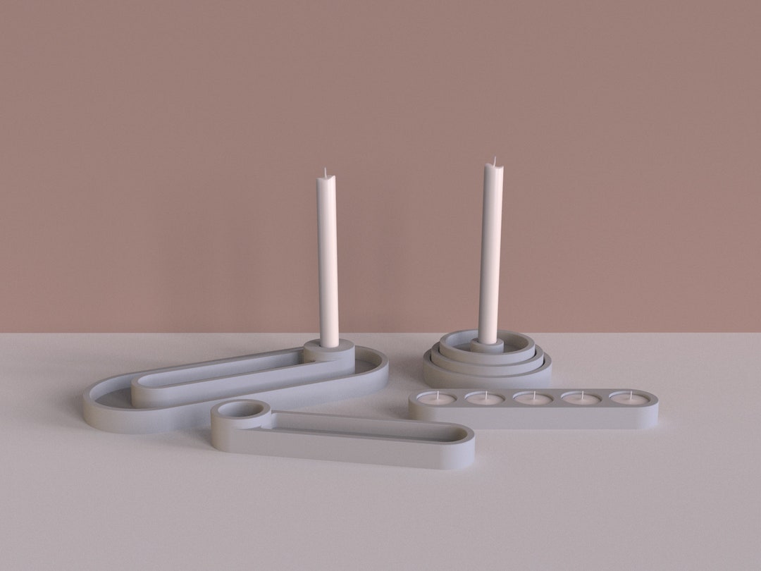 Concrete Candle Holder Molds Tealight Holder Molds Silicone Oval Tray