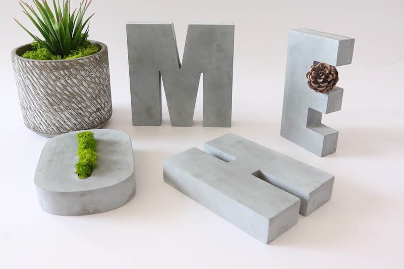 Silicone Concrete Alphabet Mold cement Letters Mold Concrete Etsy UK