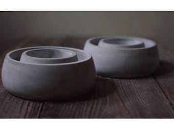 Bowl Design Silicone Planter Molds Concrete Garden Pot Molds Cement Crafts Molds DIY Clay Concrete Mold