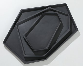 Silicone Tray Mold: DIY Concrete Dish, Cement Plate, Jewelry Holder