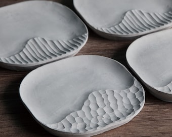 Round Concrete Tray Silicone Mold: Nordic Style Jewelry Dish