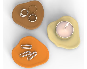 Irregular Tray Silicone Mold: Concrete Cement Fruit Dish Mold