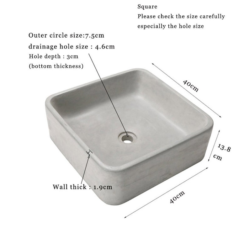 Concrete Sink Molds Silicone Basin Molds DIY home furniture Etsy