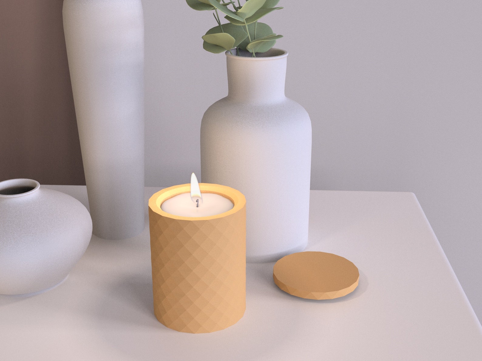 Silicone Candle Vessel Molds Concrete Candle Cup Molds Wax Etsy