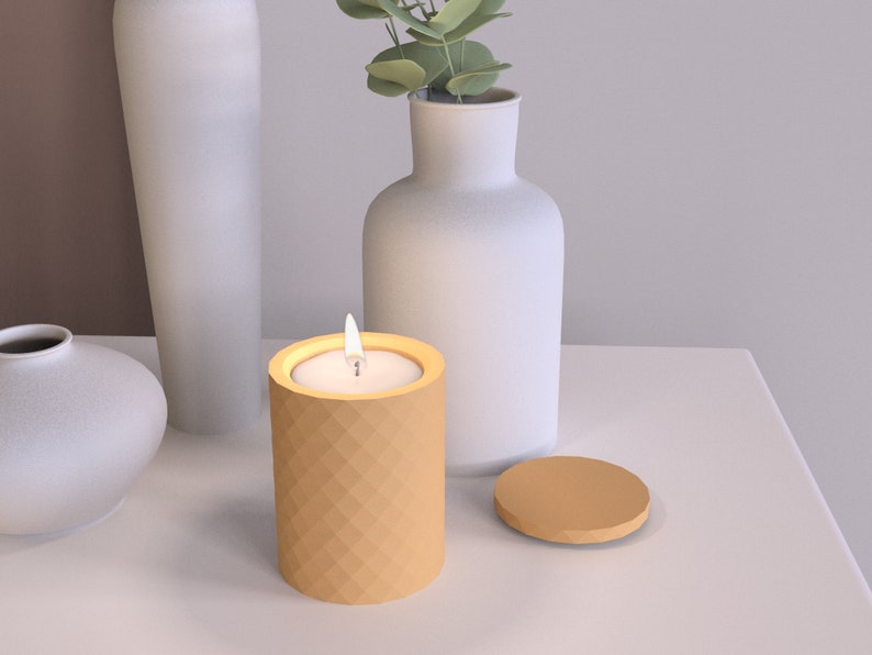 Silicone Candle Vessel Molds Concrete Candle Cup Molds Wax Etsy