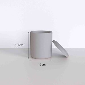 キャンドル容器型 キャンドル容器用コンクリートセメント型 セメントキャンドルカップ型 蓋付きキャンドルスティック型