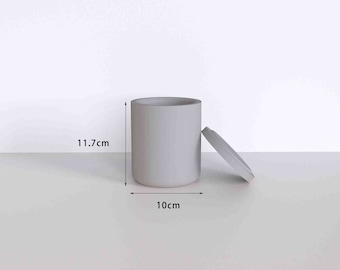Candle Vessel Molds Concrete Cement Molds For Candle Container Cement Candle Cup Molds Candlestick Molds With lid Molds