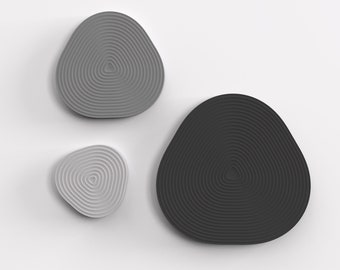 Triangle Concrete Coaster Silicone Mold: DIY Textured Plate