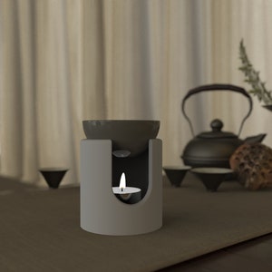 Molde de concreto para castiçal cilíndrico Pinkiemold Molde de silicone Molde de cimento Castiçal de aquecimento Molde de silicone personalizado Molde para porta-velas