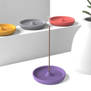 Kreisförmige Zement Räucherstäbchenhalter Silikonform: DIY Beton Tischdekoration