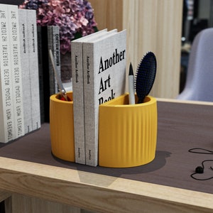 Stiftehalter Betonform Buchstütze Zementform Pflanzform Büro Desktop Dekoration Gips individuelle Silikonform