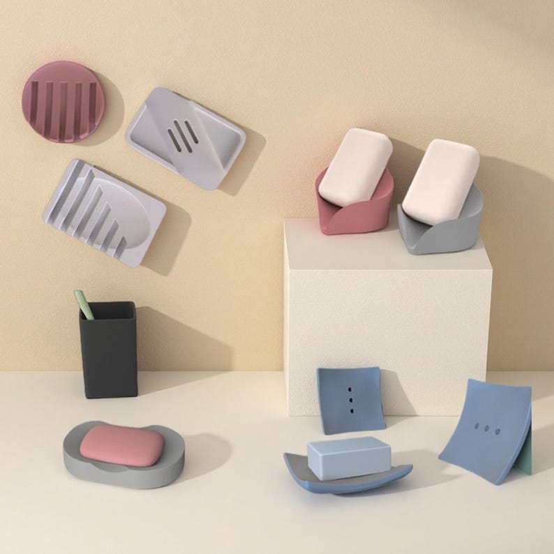 DIY Concrete Soap Holder Mold: Creative Cement Tray Silicone Mold image 1