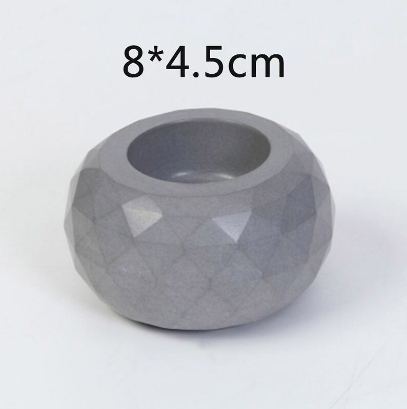 Cement Candlestick Mold Concrete Candle Holder Molds Silicone Etsy