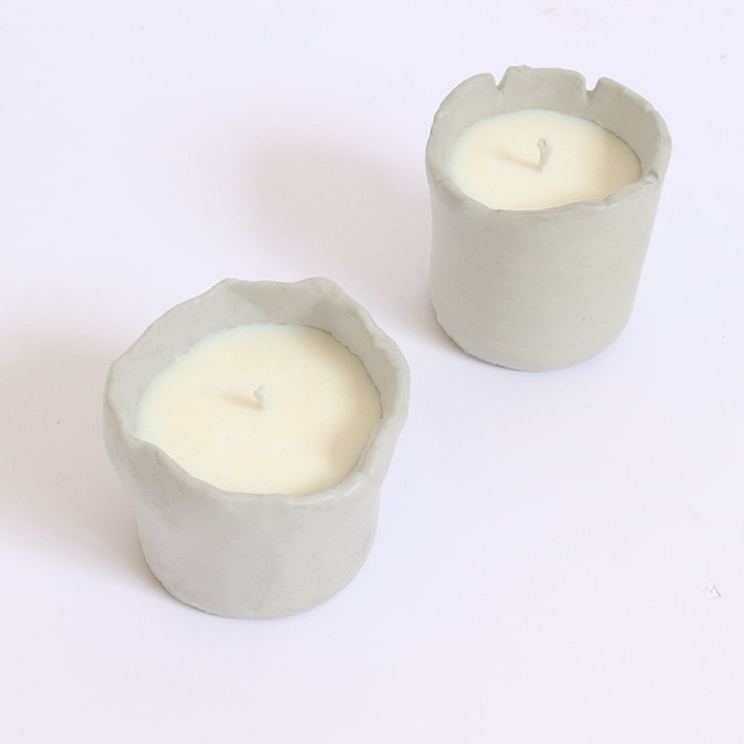 Silicone Candle Vessel Molds Concrete Mold Candlestick Molds DIY Cement