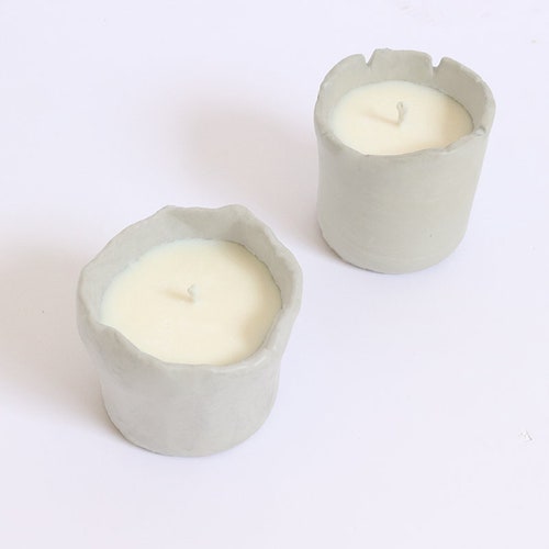Creative Silicone Candle Vessel Molds Silicone Concrete Etsy