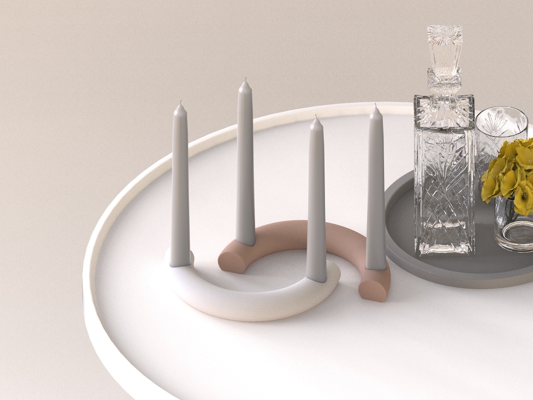 Silicone Candle Holder Molds Home Decoration Candlestick Molds Etsy