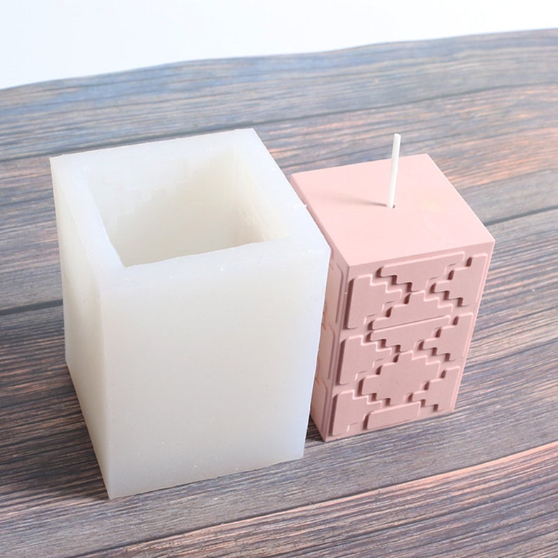 Silicone Concrete Candle Molds Wax Candle Molds Silicone Etsy