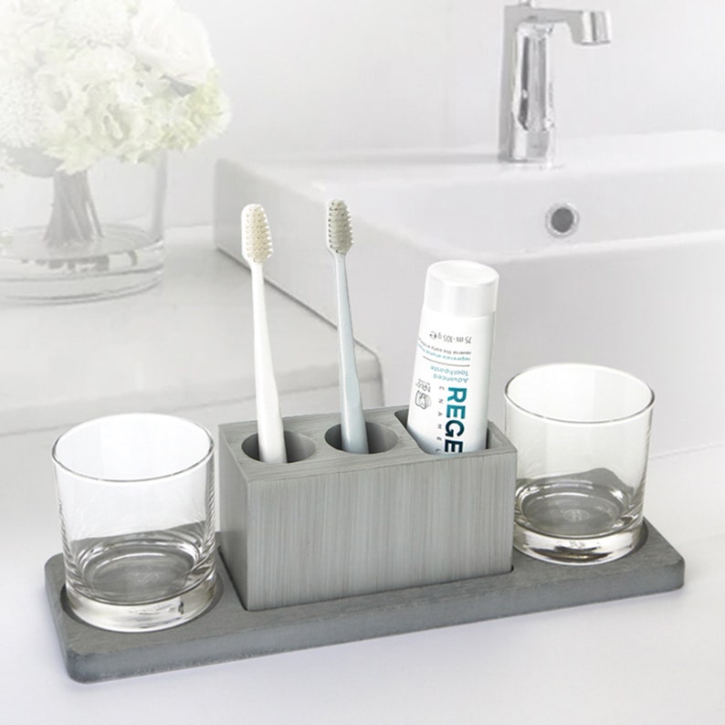 Cement Bathroom Mold Toothbrush Holder Mold Soap Tray Cotton Etsy