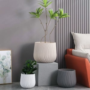 Nordic simple household flowerpot Mold Round Cement flower pot Mold indoor large green plant Concrete pot silicone mold livingroom balcony