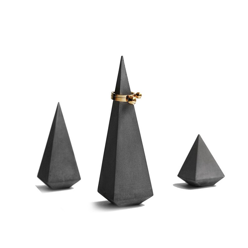 Ring Holder Concrete Molds Jewelry holder silicone molds Etsy