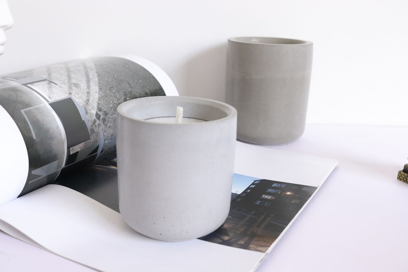 Candle Holder Molds Concrete Silicone molds For Candle Etsy