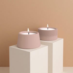 Round Silicone Candle Mold: Concrete Cement Candle Holder, Plant Pot DIY
