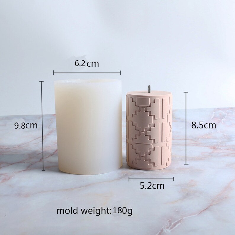 Silicone Concrete Candle Molds Wax Candle Molds Silicone Etsy