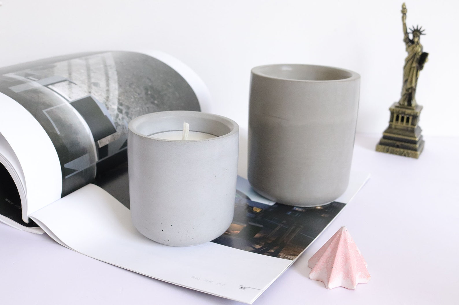 Candle Vessel Molds Concrete Cement Molds for Candle Container Etsy