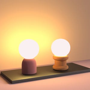 Molde de silicona reutilizable para pantallas de lámpara, ideal para manualidades de hormigón y cemento. Diseño minimalista de iluminación nórdica. Portalámparas de mesa moderno para decoración del hogar.