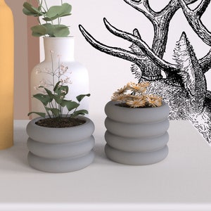Circle Design Silicone Planter Pot Mold: DIY Concrete Art