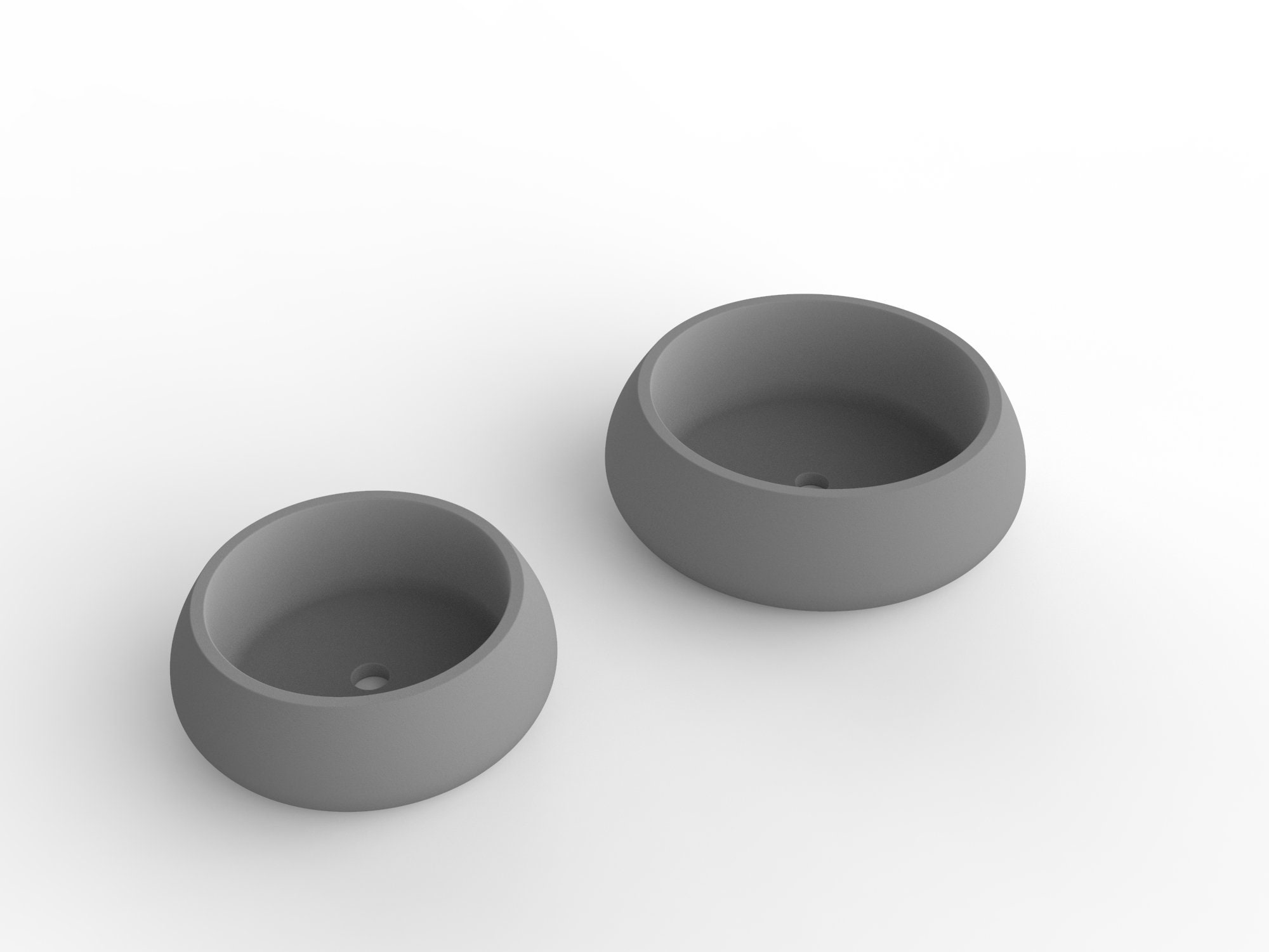 Large Concrete Bowl Planter Molds Silicone Flower Pot Molds Etsy Australia