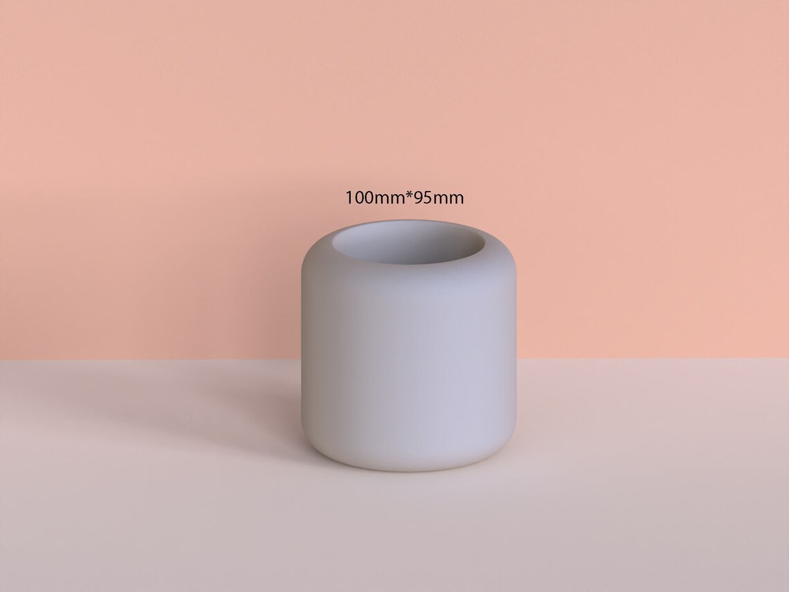 Creative Silicone Candle Vessel Molds Silicone Concrete Etsy