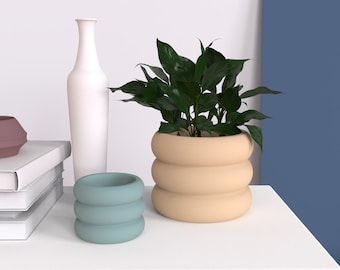 Large Circle Planter Silicone Mold: Concrete, Cement, Jesmonite Pots