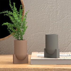 Silikonform Blumenvase: Handgemachte Betonkerzengläser