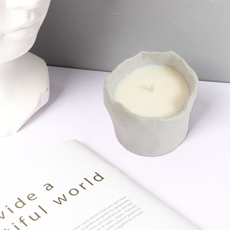 Silicone Candle Vessel Molds Concrete Candlestick Molds DIY Etsy