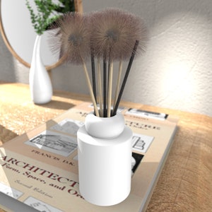 Concrete Mold for Fragrance reed sticks Jar,Scents Diffusers Bottle Silicone Mold Aromatherapy stick jar cement mold  for concrete