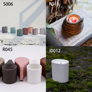 Candle cup silicone mold concrete candle holder molds handmade simple design silicone molds for candlestick molds