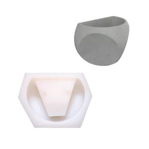 Moule mural en silicone pour jardinière : Moule pour pot de fleur en béton