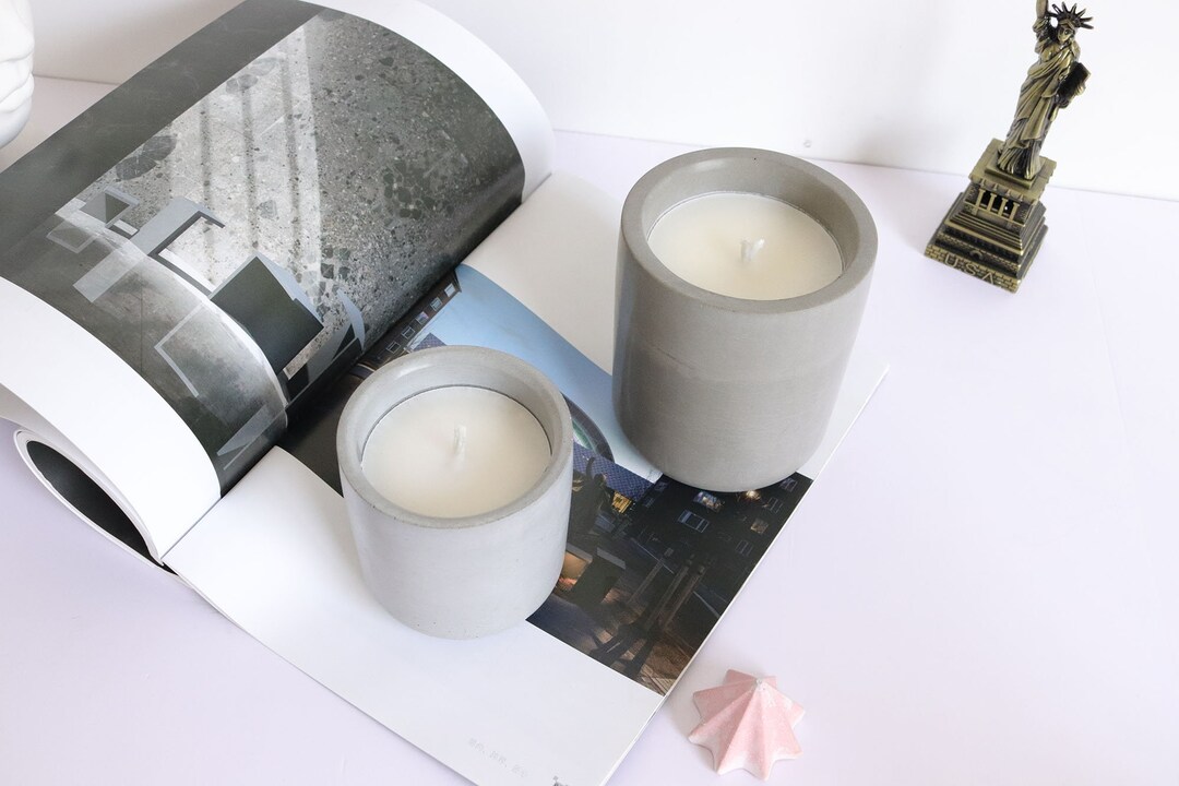 Candle Holder Molds Concrete Silicone Molds for Candle Etsy