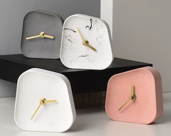 Desktop Clock Concrete Mold: DIY Silicone Mold for Crafts