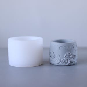 Candle Vessel mold,Smooth Sailing Candle Silicone Mold | Reusable Durable DIY Candle Making Tools Home Fragrance Holiday Decor Handmade Gift