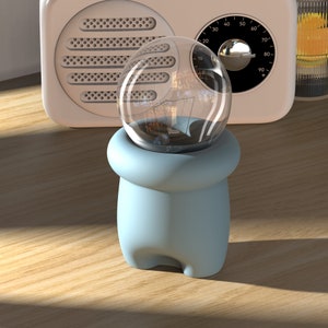 Nordische Zement Tischlampe Mould - wiederverwendbare Silikonform für DIY Beton Lampen, minimalistisches Schlafzimmer Dekor, moderne geometrische Lampenfassung