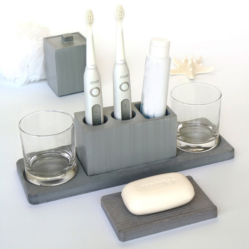 Cement Bathroom Mold Toothbrush Holder Mold Soap Tray Cotton Etsy