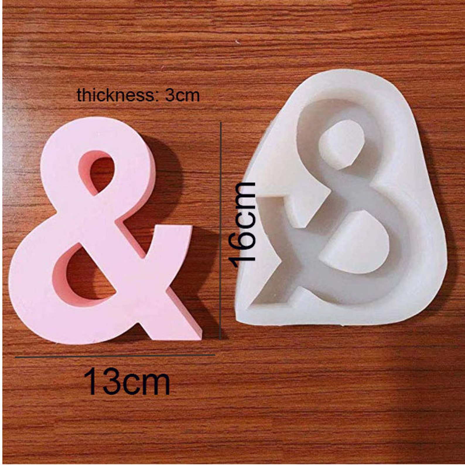 Silicone Concrete Alphabet Mold cement Letters Mold Concrete Etsy