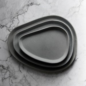 Concrete storage tray mould Silicone Coaster Molds Jewelry storage base mold Cement holder mold image 1