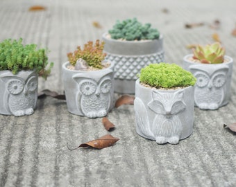 Animal Flower Pot Molds ,Garden Planter Silicone Molds ,Cement succulent plants Pot Molds Creative home plaster molds