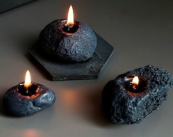 Meteorite Candle Silicone Mold: Space Decor Ornament