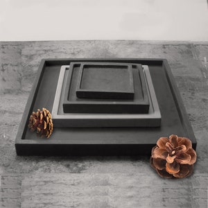 Cement Square concrete tray mold, office cement tray mold,Flower pot tray holder molds ,concrete coaster molds