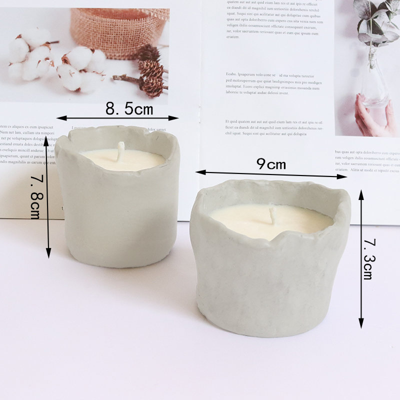 Silicone Candle Vessel Molds Concrete Candlestick Molds DIY Etsy